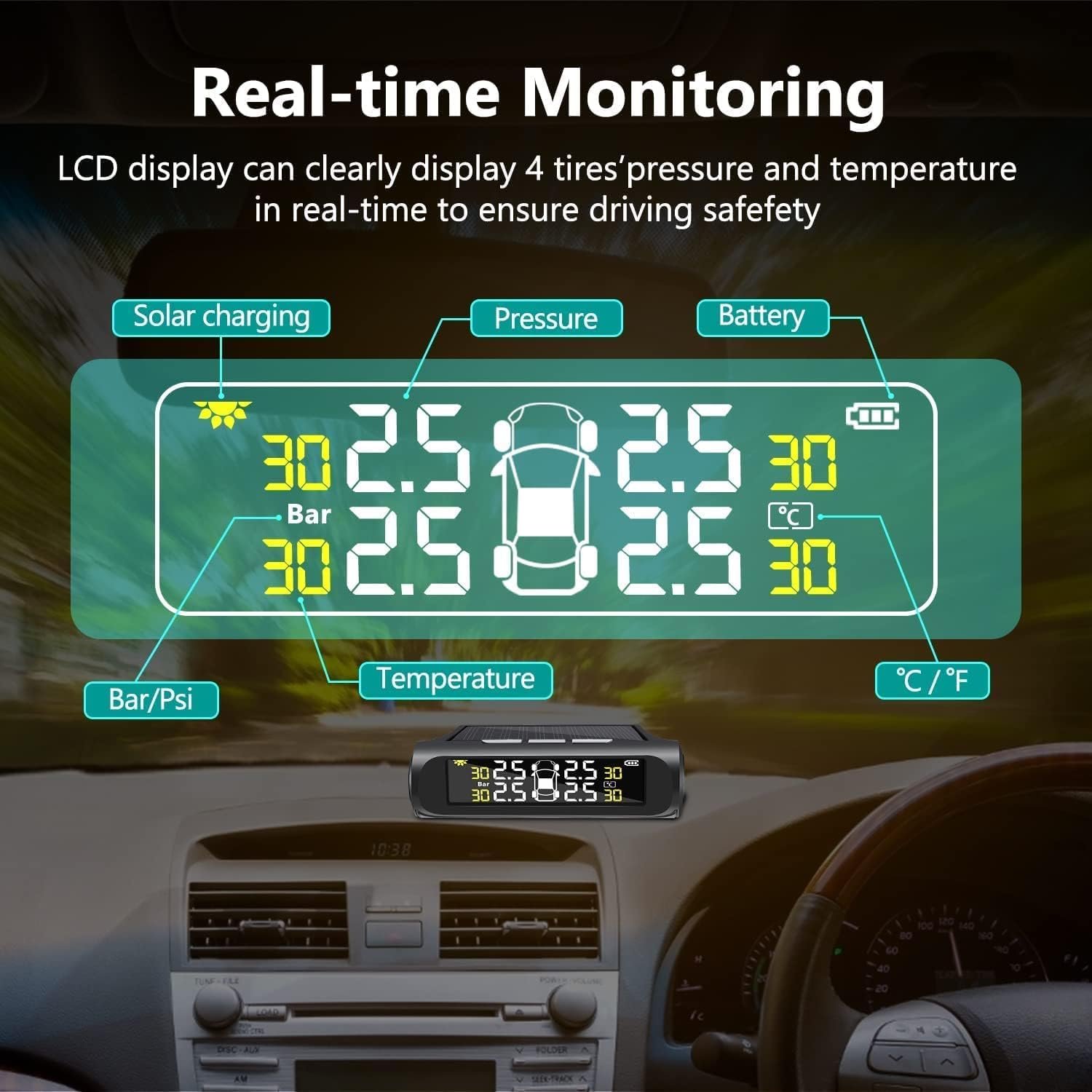 💥Last Day Promotion 70% OFF🔥Car Tire Pressure Monitoring System