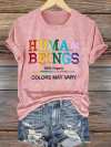 Retro Human Beings 100% Organic Colors May Vary Human Rights Equality Pride T-Shirt