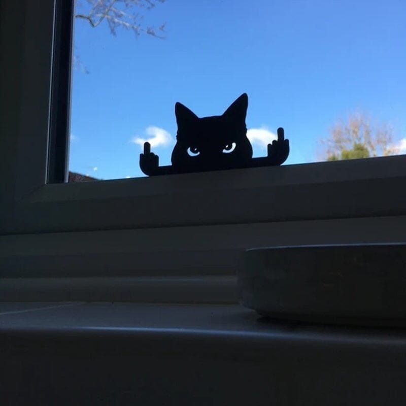 (🔥Last Day Promotion-60%OFF)Black Peeping Cat Ornament(Buy 2 Save $5)
