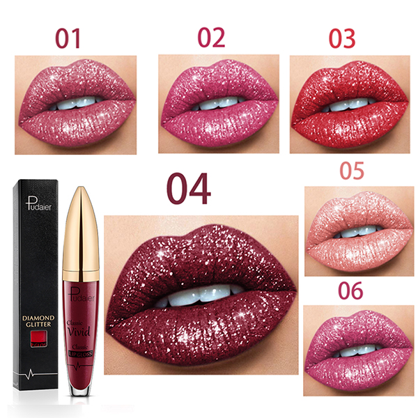 18 Color Diamond Shiny Long Lasting Lipstick