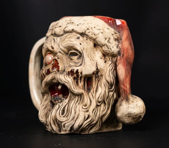 🔥LAST DAY 49% OFF🎁Handmade💀Zombie Santa Christmas Mug 🎅Best Christmas Gift