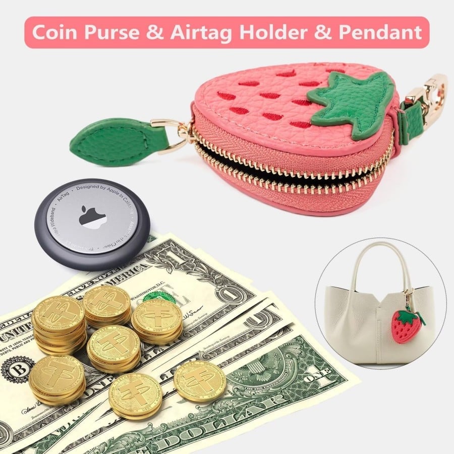 🍂TikTok Fall Sale — Last Day 70% OFF🎉Cute Fruit Coin Purse Bag Charm Airtag Accessories🍊