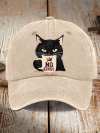 Unisex Washed Cotton Hat Without King Cat