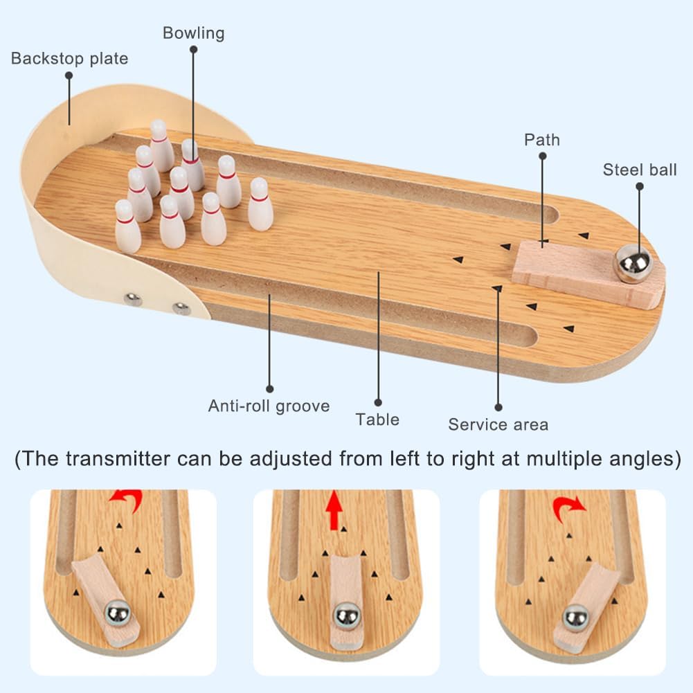 🔥 2024 HOT SALE 49% OFF 🔥Tabletop Mini Bowling Game Set-Buy 2 Free Shipping