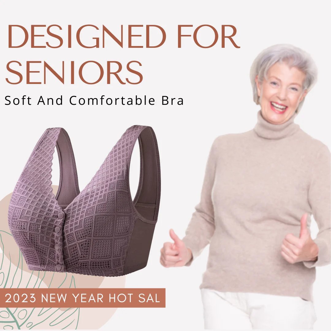 🎁LAST DAY 45% OFF🎁Plus Size Cotton Front Button Bra
