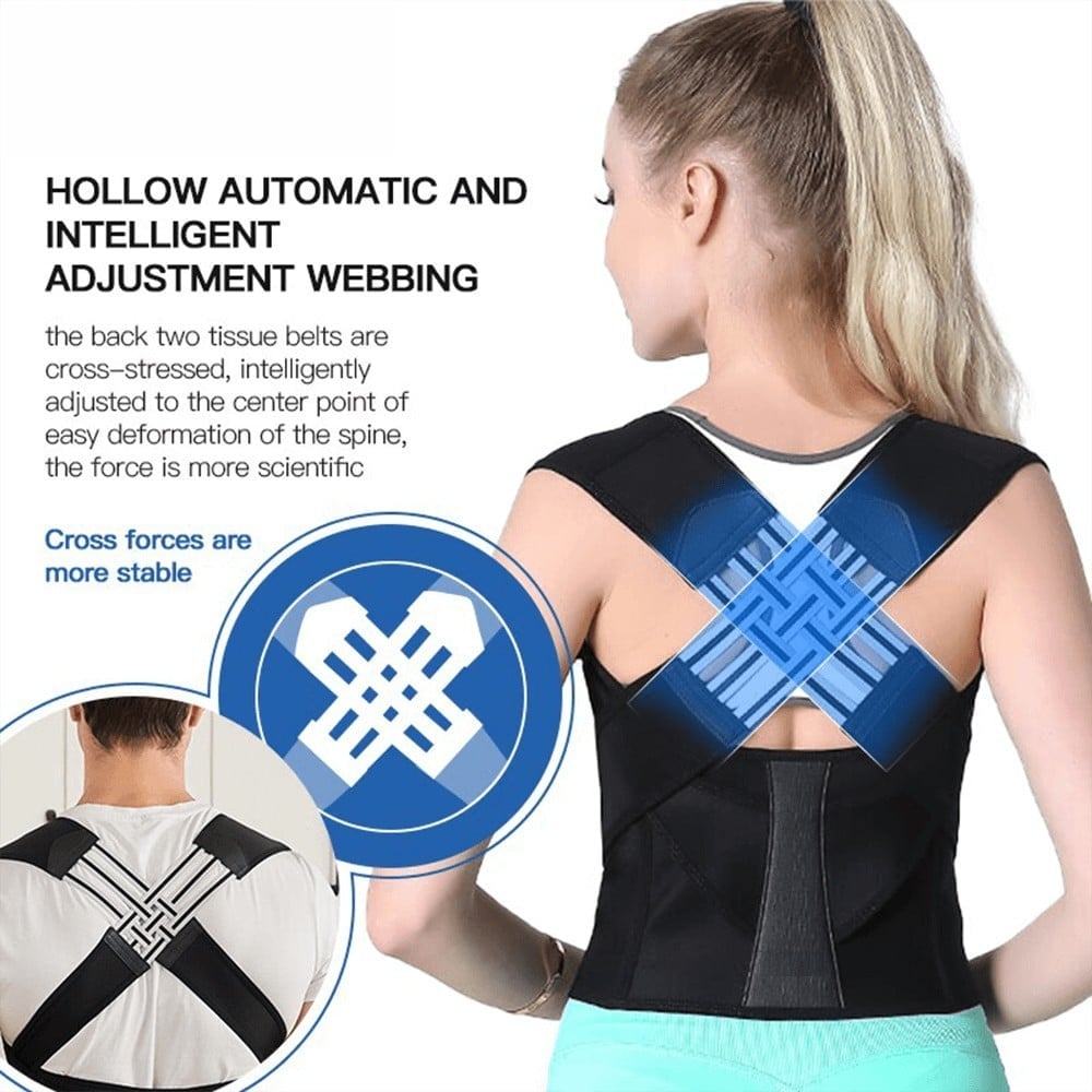 (🎉Last Day Promotion 50% OFF) Adjustable Back Posture Belt Office Home Gym Unisex - Buy 2 Get Extra 15% OFF & Free Shipping