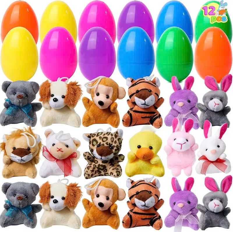 🔥Last Day Promotion 50% OFF🔥Prefilled Plush Animal Toys 's Easter Eggs