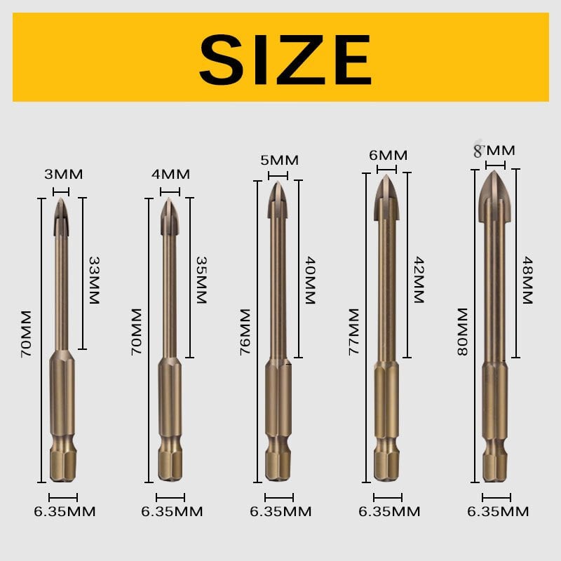 (🌲Early Christmas Sale- SAVE 48% OFF) 5 Pcs set Efficient Universal Drilling(Buy 2 Get 1 Free Now)