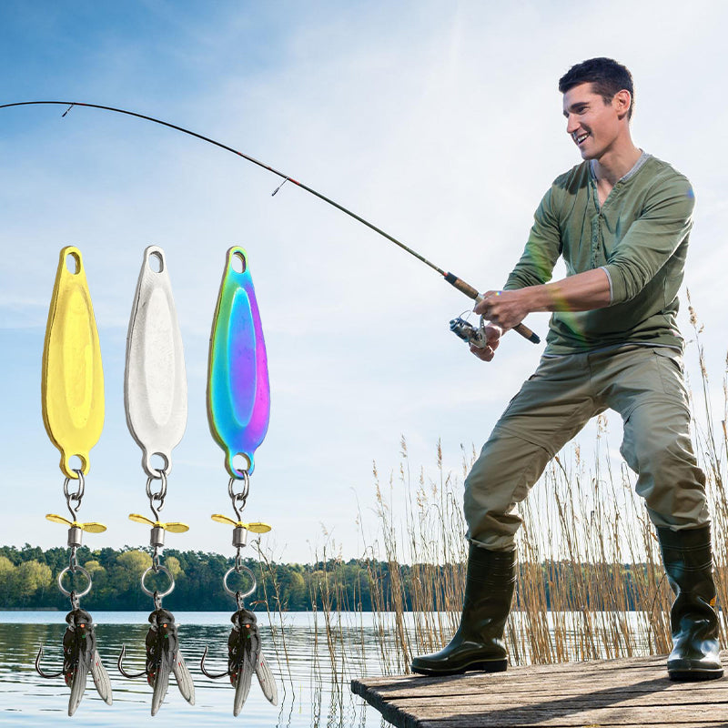 🔥Kaufen 1 und Erhalten 1🎣Metall-Propellerfliegen-Falschköderhaken
