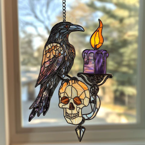 🎃Haunted Elegance: Handcrafted Halloween Suncatcher Collection