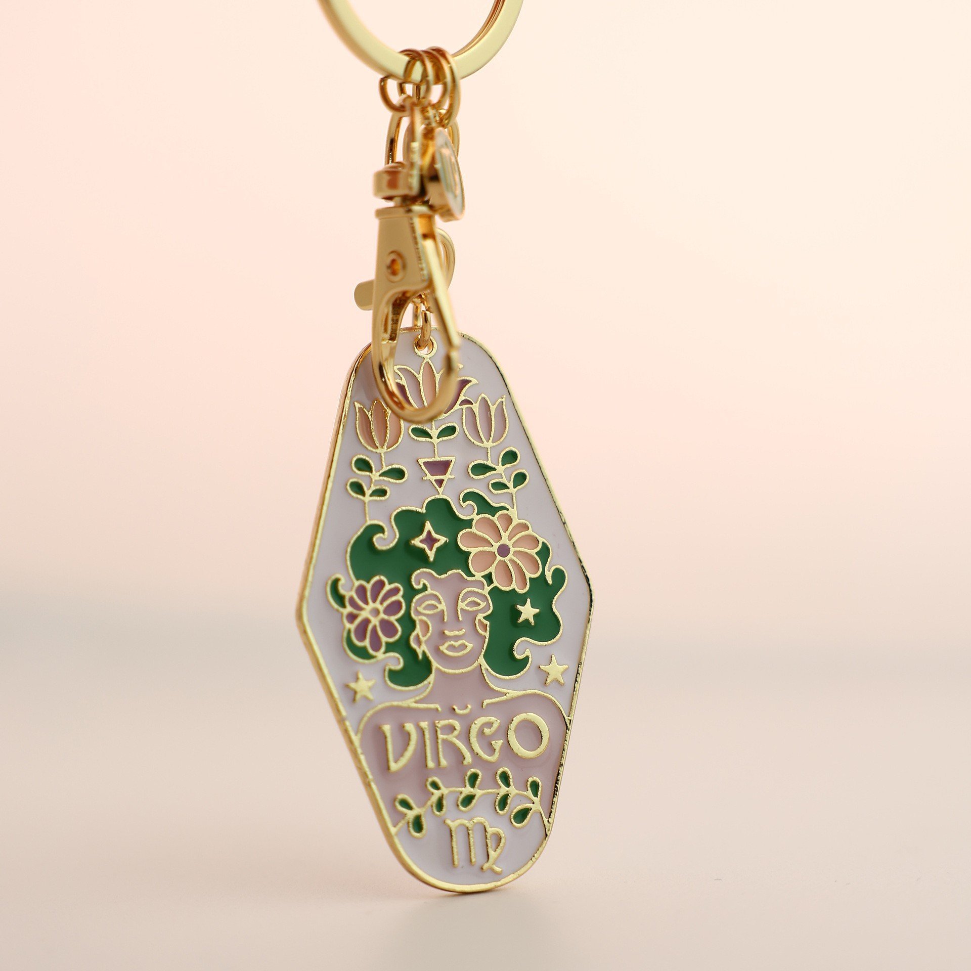 🎁TikTok Last Day Sale - 70% OFF🔥Vintage Illustrated Zodiac Keychain✨🔮