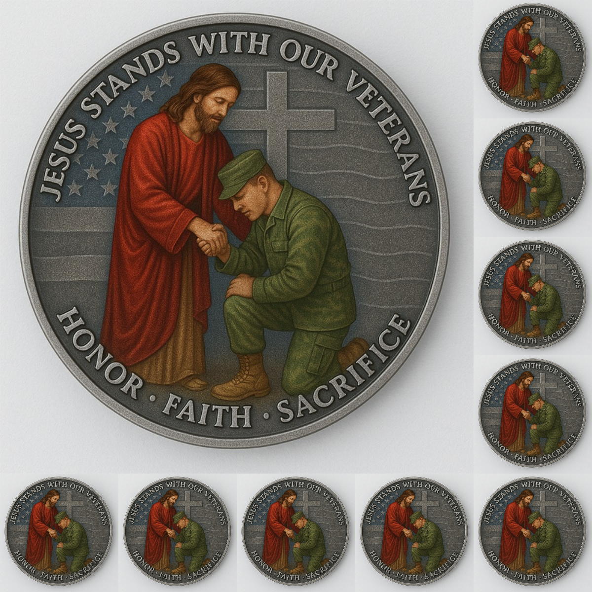 🏆Flash Sale 60% OFF - 🎖️🙏Veteran Prayer Coin