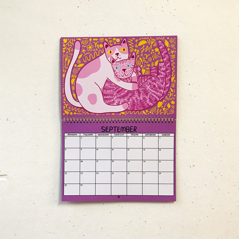 2025 Kitty Calendar | 2025 Wall Calendar | Cat Calendar | 2025 Wall Planner