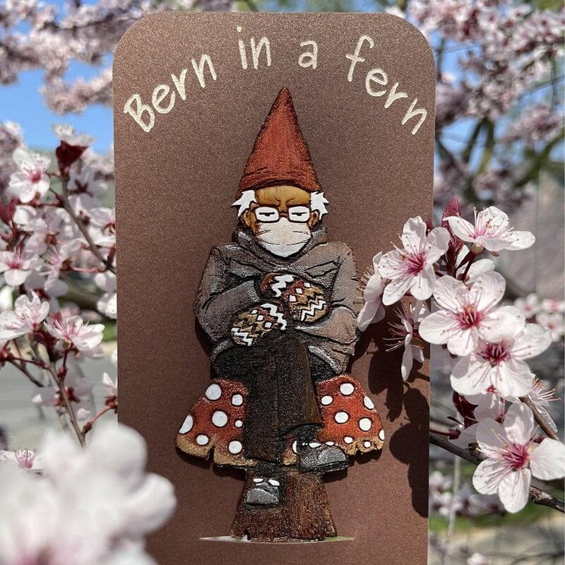 Bern in a fern - Grumpy Bernie Garden Gnome Plant Stake（BUY 2 GET 1 FREE & FREE SHIPPING）