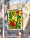 ⏰New Years Sale - 48% Off 🎉Cardinal Stained Glass Window Panel🦜🦜