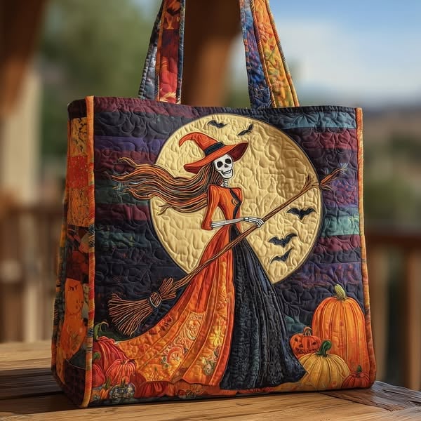 🎖️Halloween Special: 50% off everything!，Halloween Quilted Tote Bag