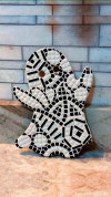 Festive Mosaic Ghost Decorations – Unique New Year Edition