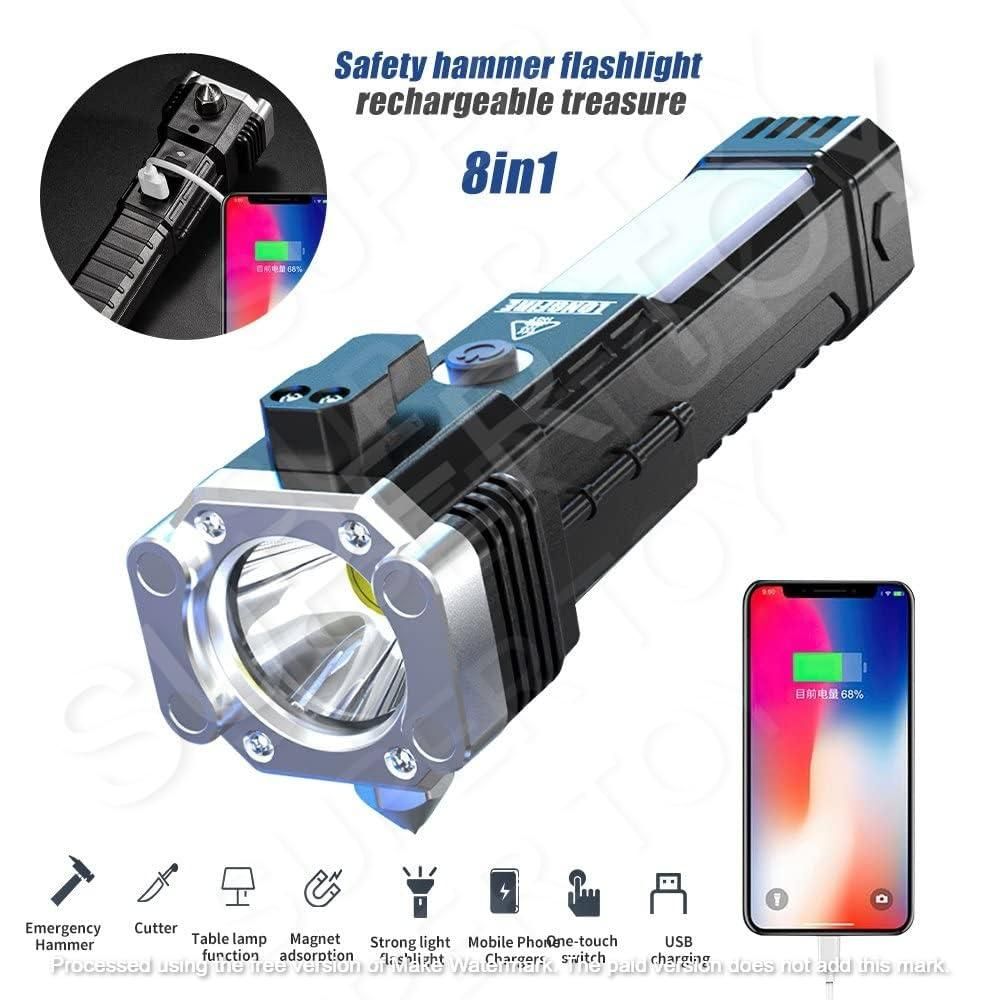 🔥Last Day Promotion- SAVE 70%🎄Hammer Torch LED Flashlight with Powerbank