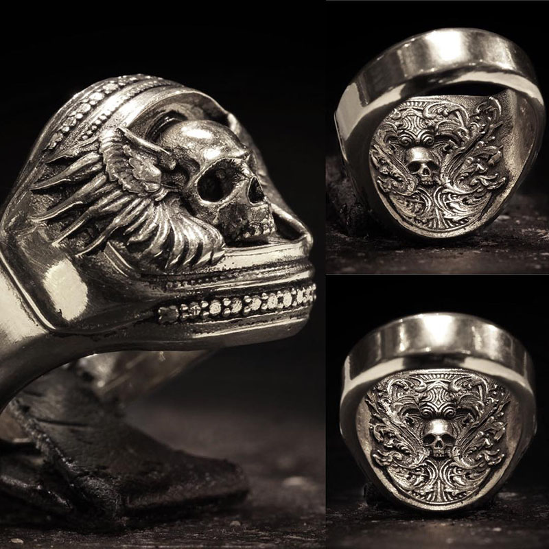 🔥Last Day Promotion 48% OFF-🎁-Revenant Skull Ring Sterling Silver