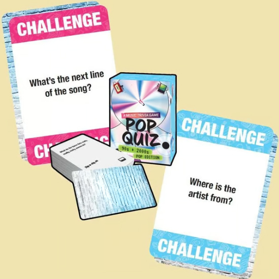 🎁TikTok Last Day Sale - 70% OFF🎶Lyrically Correct Pop Quiz 90s & 2000s Edition Music Trivia Game