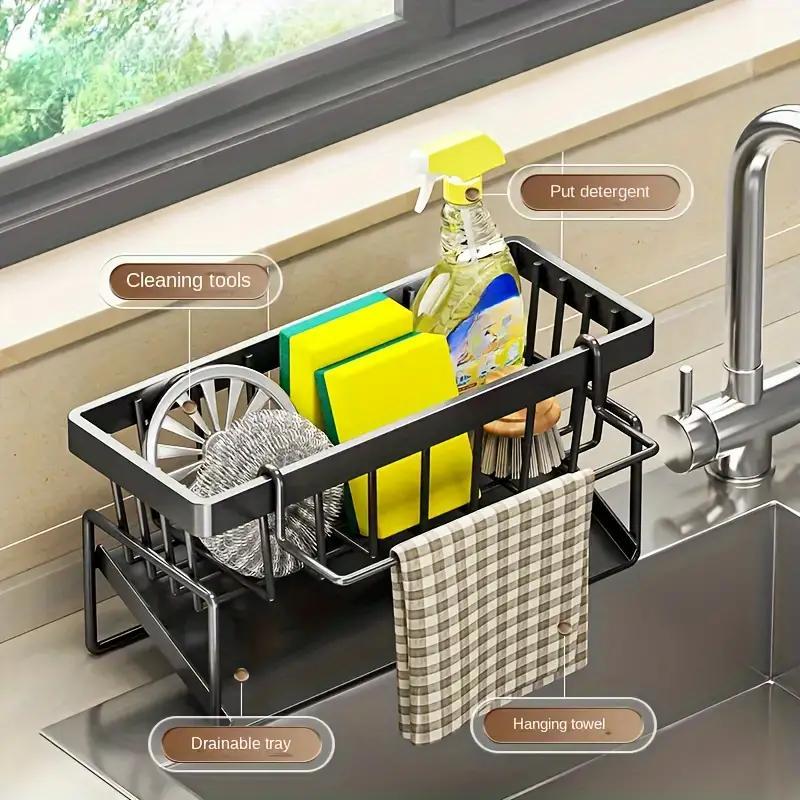 🎁TikTok Spring Last Day Promotion 48% OFF-🎁-Stainless Steel Kitchen Sink Storage Rack