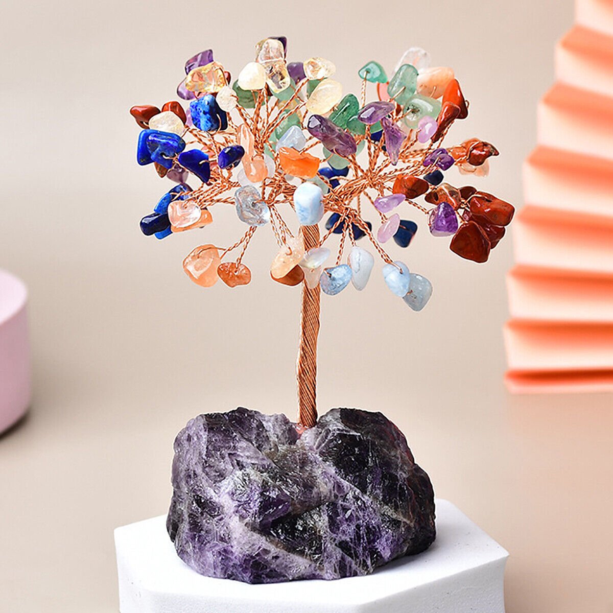 🔥Handmade Nature Energy Multicoloured Crystal Tree - Ready to Ship