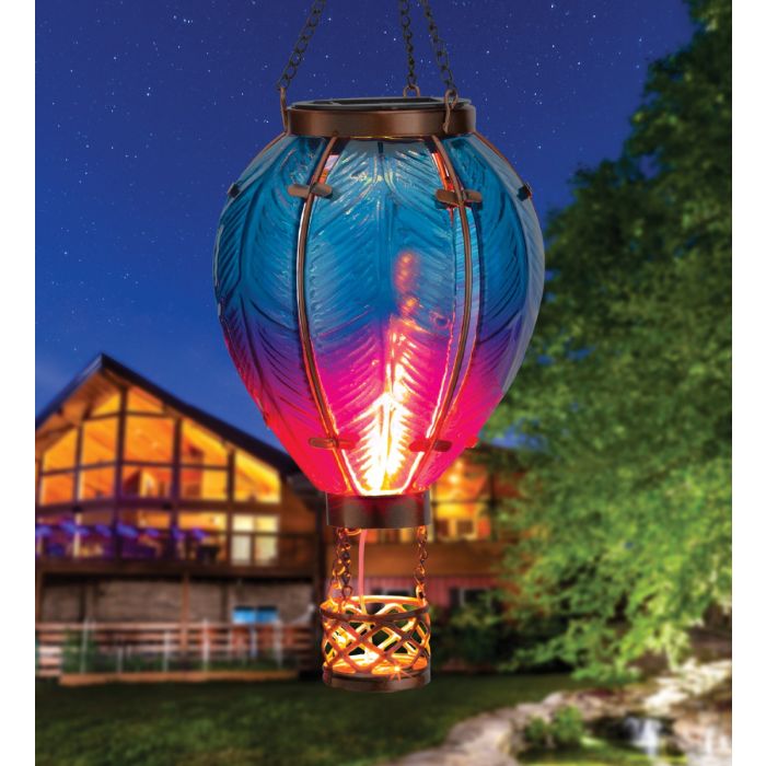 🔥Last Day Promotion 50% OFF🔥Solar Hot Air Balloon With Simulated Flame Effect