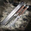 Folding Knife With Wooden Handle For Work, Hiking & Camping