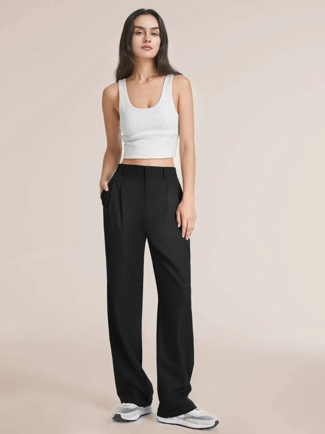 🔥Last Day Promotion 50% OFF - Icy Lightweight Tailored Wide Leg Pants🎉BUY 2 GET EXTRA 10% OFF & FREE SHIPPING NOW!!!