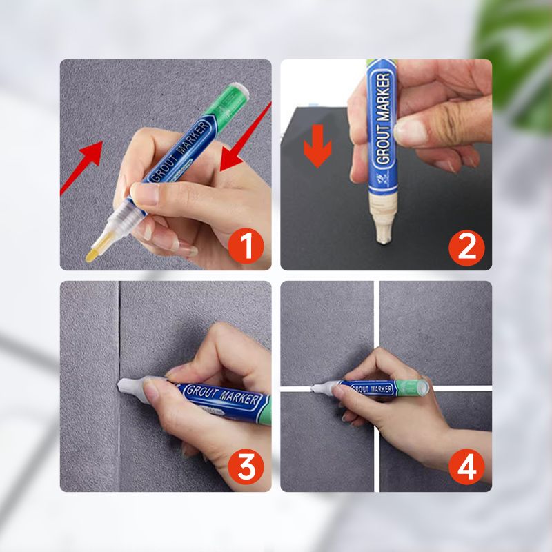 Tiktok Summer Sale🎉Waterproof Tile Grout Paint Pen-🎁Buy More Save More