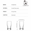 Handmade Crystal Glassware Draught Beer Drink Glasses(15.2oz/450ml)