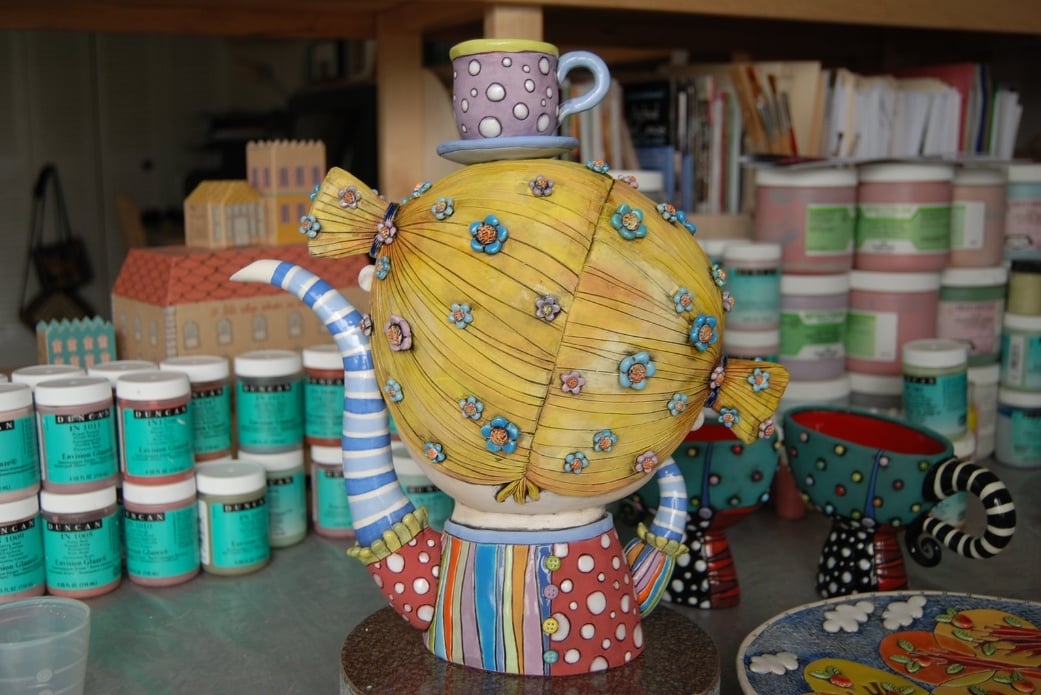 🔥Clearance Sale 49% OFF 🌈Beautiful Girl Creative Teapot Ornaments