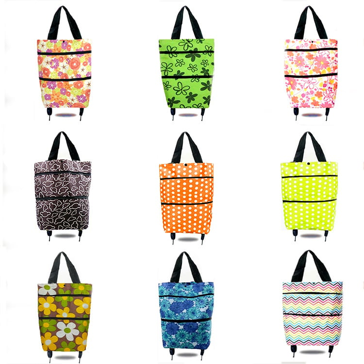 (❤️Hot Sale 50% OFF) - Foldable Shopping Trolley Tote Bag, Buy 2 Get 10% OFF