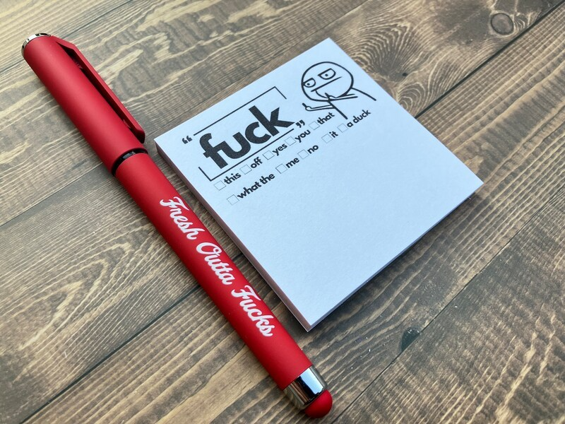 🎁LAST DAY 65% OFF🔥  Fresh Outta Fxxks Pad and Pen (BUY 3 SAVE 5%)