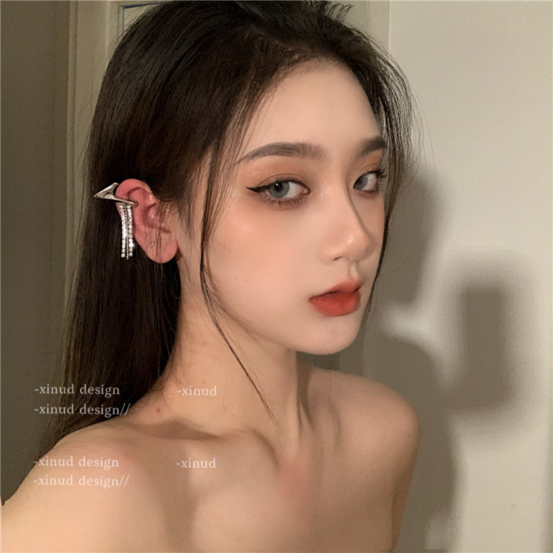 🧝‍♀️(Halloween Sale- 50% OFF)🧝‍♀️Party Geometric Punk Elf Ear Hooks Irregular Earrings