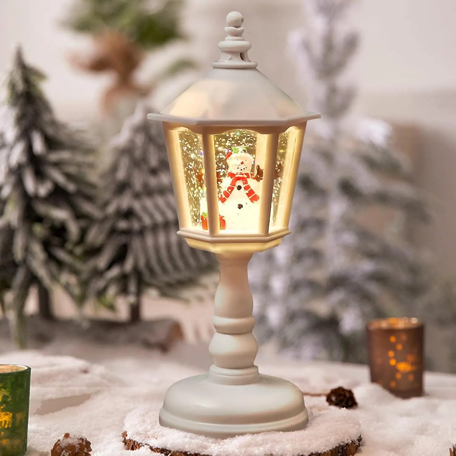 (🎅CHRISTMAS HOT SALE-49% OFF)🎁Christmas Snow Globe Lantern LED