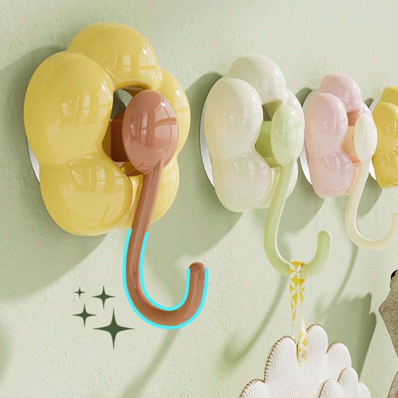 (🔥Last Day Promotion 50% OFF) Flower Suction Cup Hook