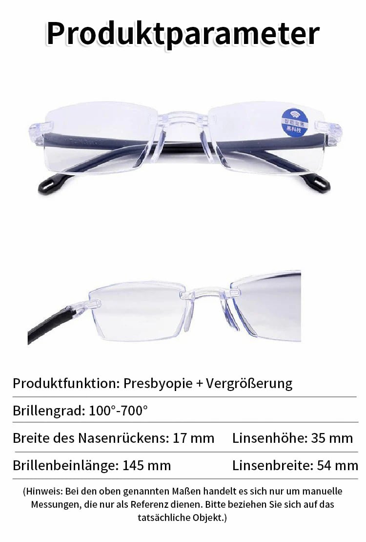 📢Letzter Tag 49 % Rabatt🔥Farbwechselnde Anti-Blaulicht-Presbyopie-Brille