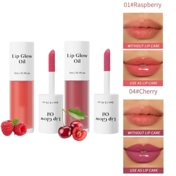 💋 Get the Perfect Pout✨ Tinted Lip Glow Oil - For Lush, Hydrated Lips with a Natural Glow! 💖