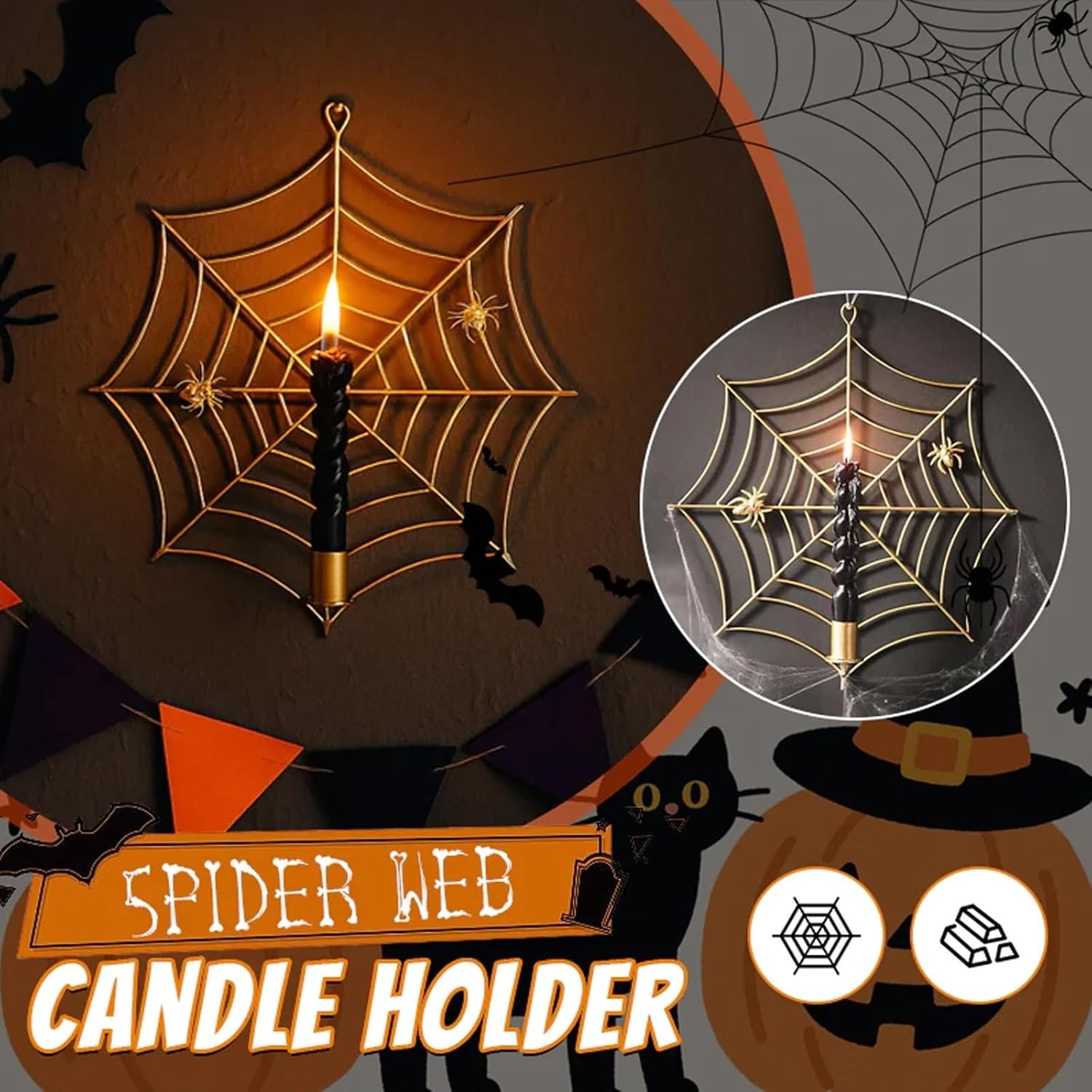 🔥Spiderweb Candle Holder