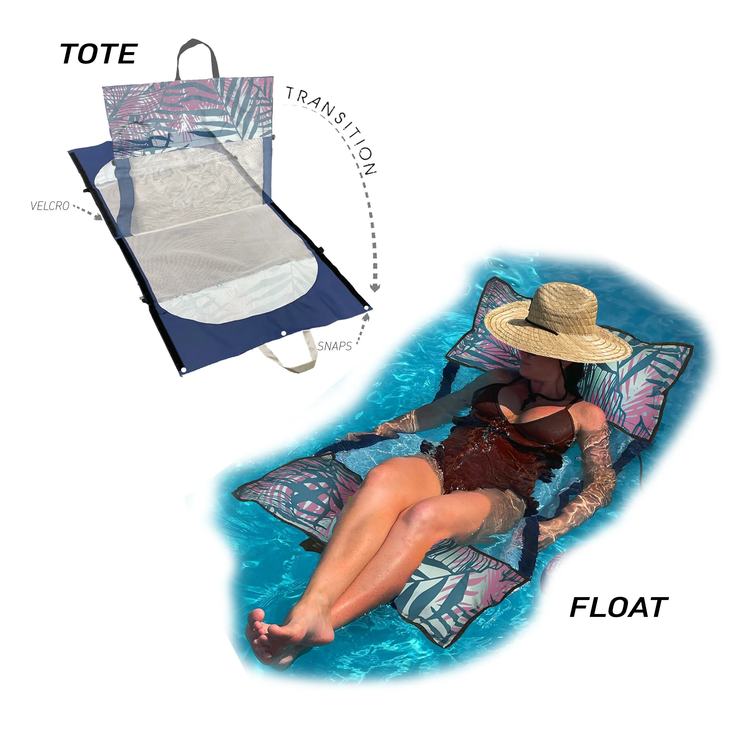 ⏰LAST DAY SALE 50% OFF💥2-In-1 Floating Hammock And Beach Tote