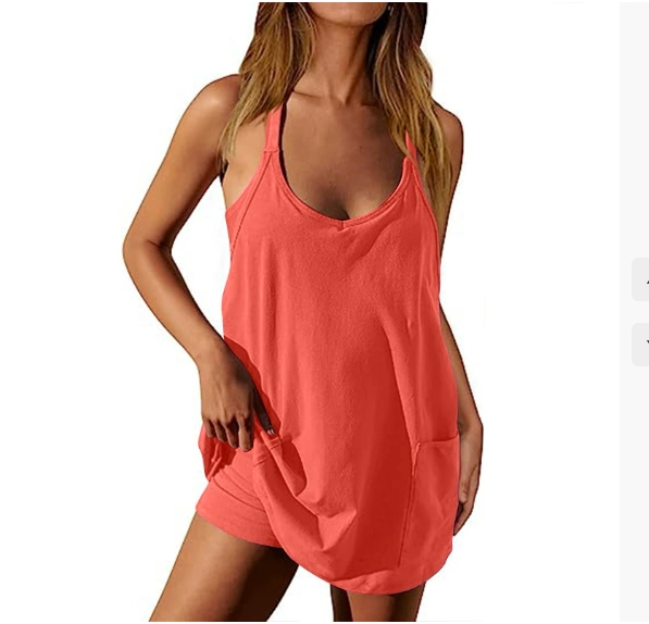 🔥Letzter Tag 49 % Rabatt👗Sommerliches ärmelloses Minikleid für Frauen (Enthält einen Jumpsuit)