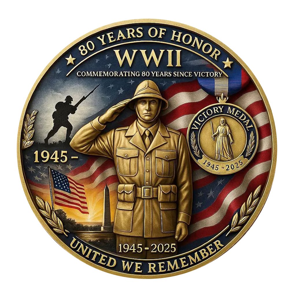 WWII 80th Anniversary Commemorative Coin
