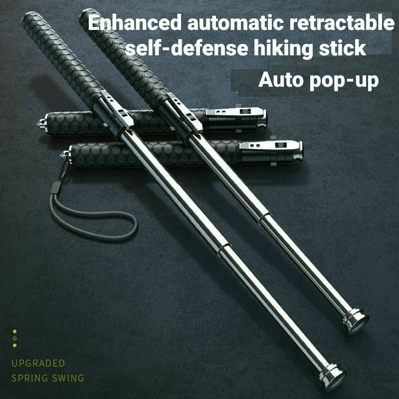 🔥(Last Day Promotion - 50% OFF)Enhanced Automatic Retractable 16 inch Self-Defense Hiking Stick 💥BUY 2 FREE SHIPPING💥