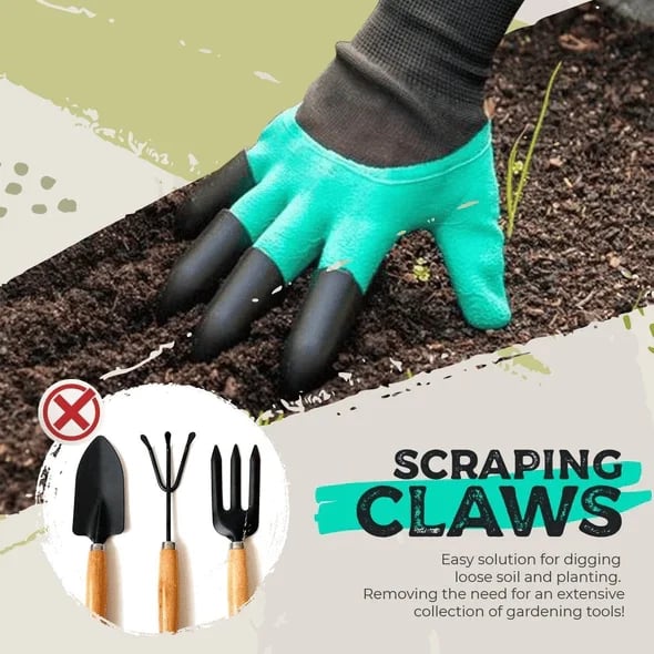 🔥2024 HOT SALE 50% OFF - Gardening Claw Protective Gloves - Buy 3 Get 2 Free