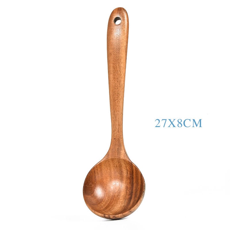 🔥LAST DAY 50% OFF🔥Eco-Friendly Teak Wood Kitchen Spoon Set