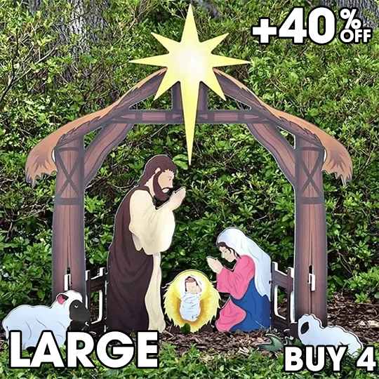 (🎁2023-Christmas Hot Sale🎁)🔥 49% OFF 🔥Jesus Nativity Scene Sign