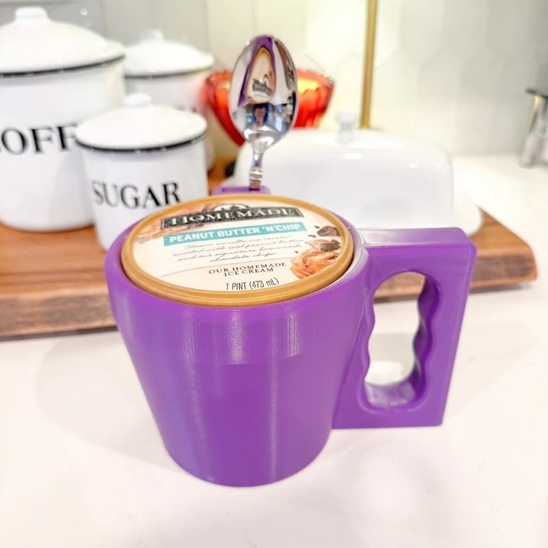 🎁TikTok Last Day Sale - 70% OFF🎉The Ultimate Ice Cream Pint Holder🍦Keep Your Hands Cozy & Your Ice Cream Cold! 🍨
