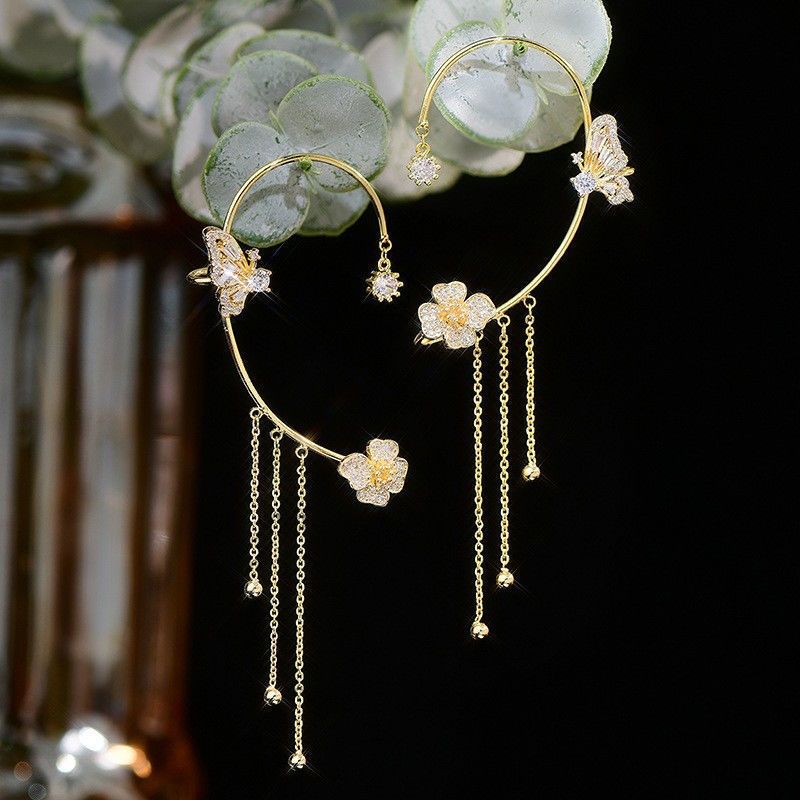 🔥Early Mother's Day Sale- SAVE 70% OFF-✨Butterfly Tassel Style Zircon Earrings