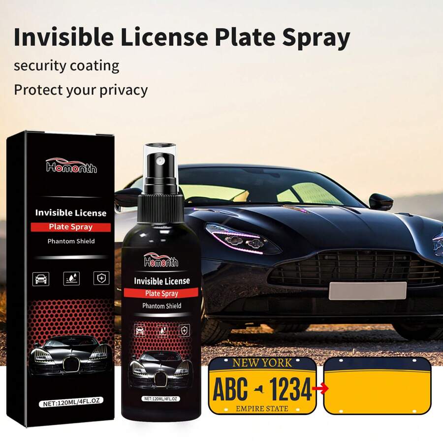 🔥LAST DAY 49% OFF🔥Invisible License Plate Spray⚡Buy 2 Get 1 Free